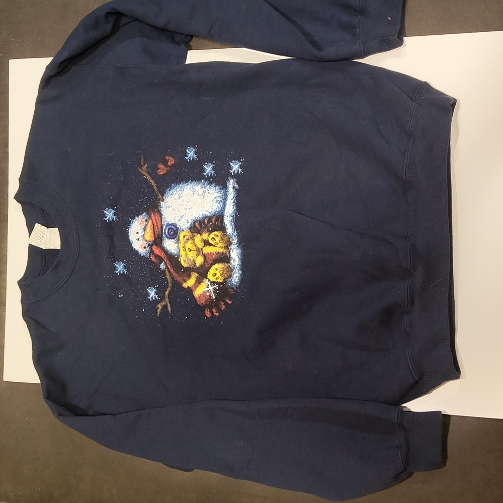 Vintage Gildan Unisex Snowman Christmas Holidays Sweater Ultra Cotton Medium